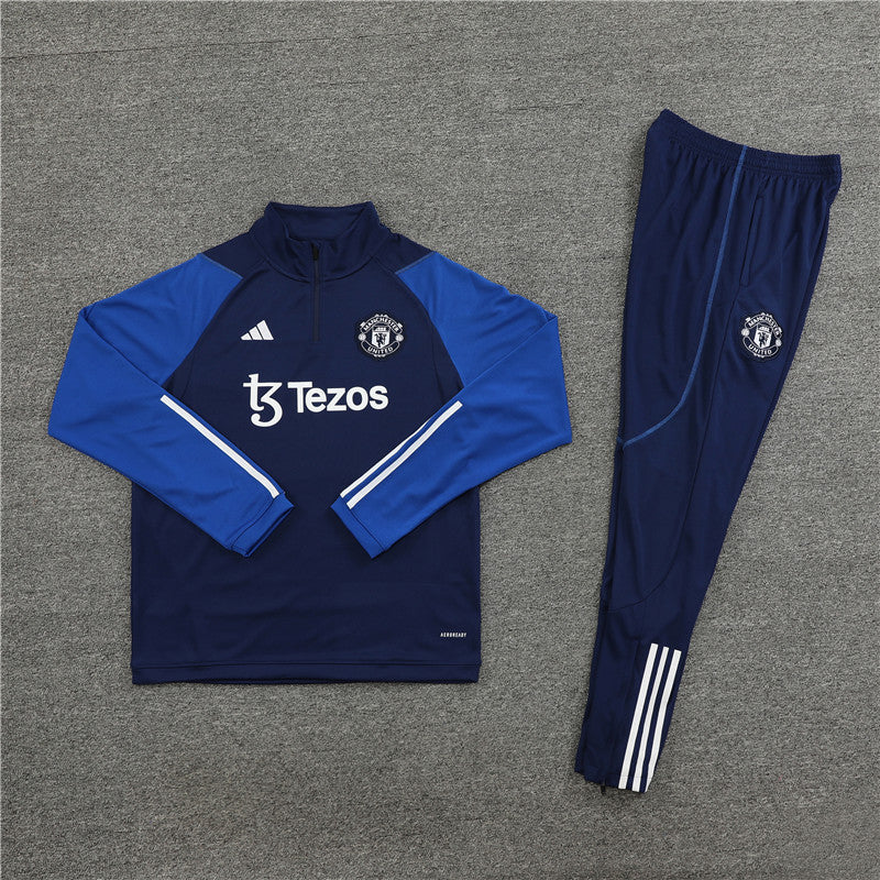 Conjunto de Treino Manchester United 23/24 Azul Marinho