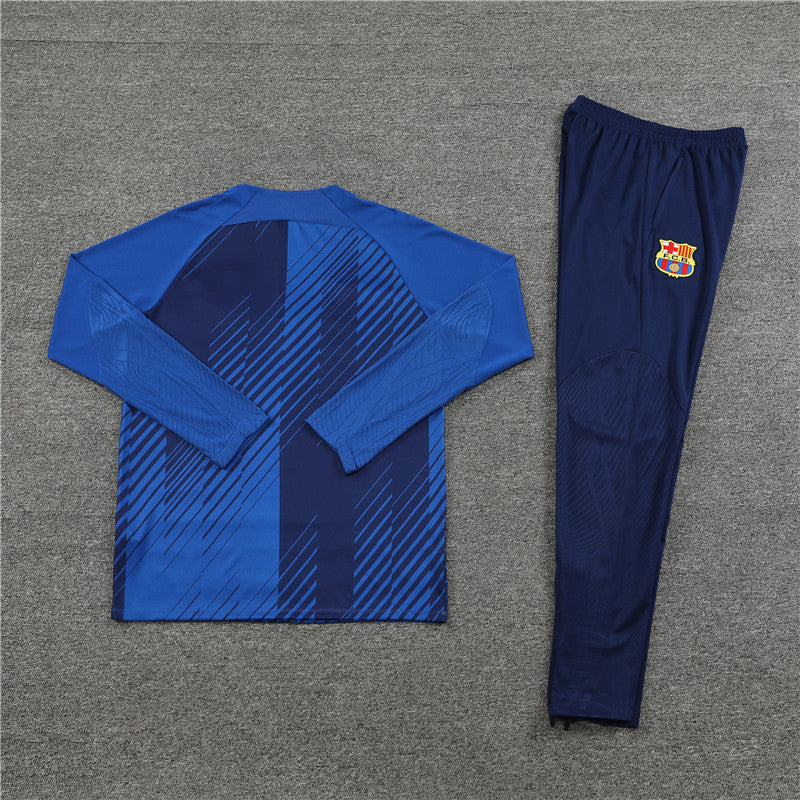 Conjunto de Treino Barcelona 23/24 Azul Marinho