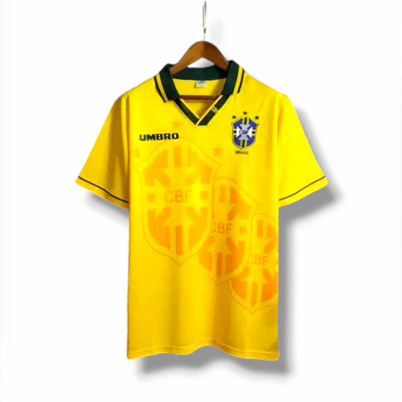 Camisa Brasil Retrô 1994/95  I Umbro Masculina - Amarela