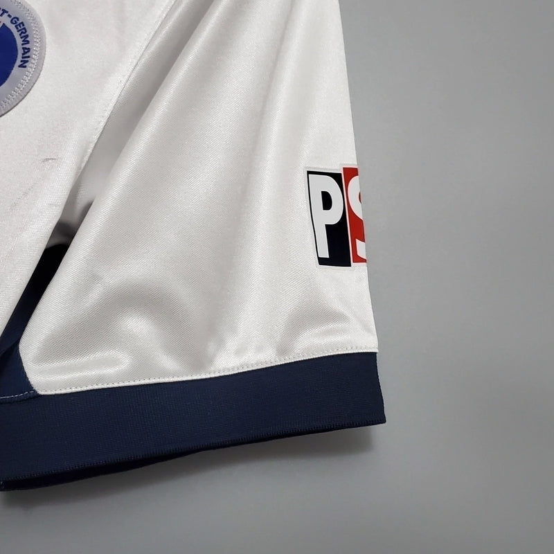 Camisa Retrô Paris Saint-Germain II 1998/1999 - Torcedor Nike Masculina - Branca, azul e vermelha