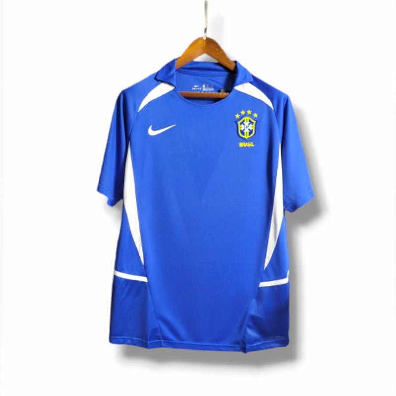 Camisa Brasil 2002 away Azul