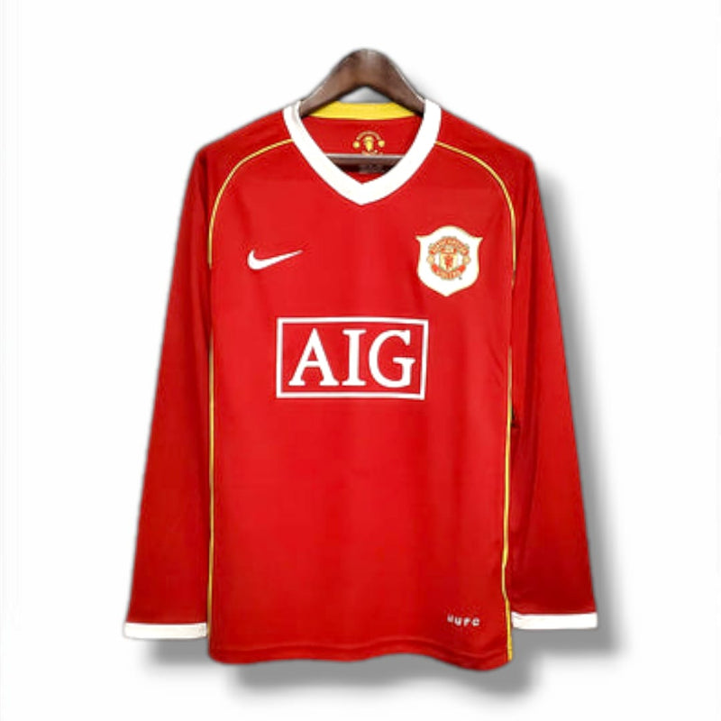 Camisa Manchester United 2006/07 Manga Longa