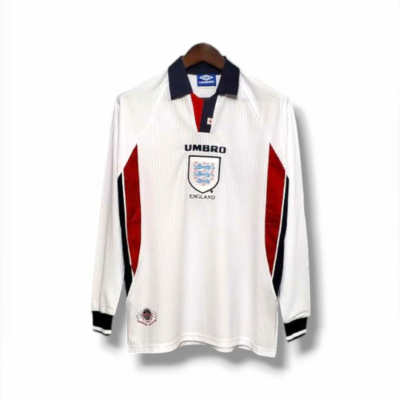 Camisa Inglaterra 1998 Manga Longa home