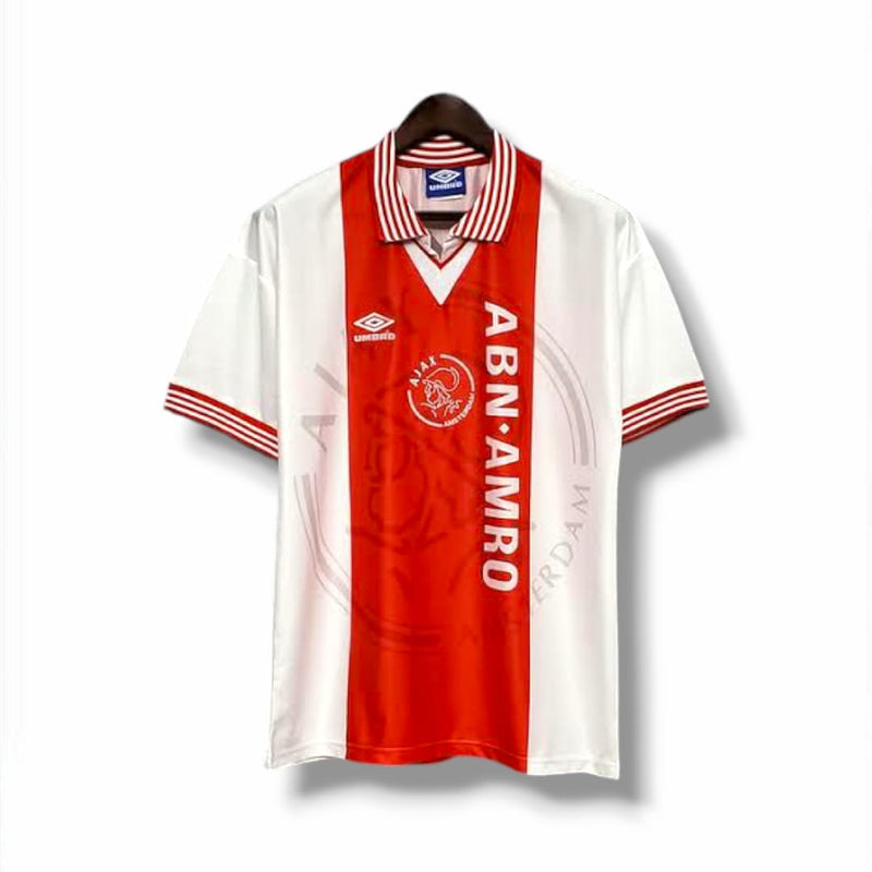 Camisa Ajax I 1995/1996 - Masculina Umbro - Branca e vermelha