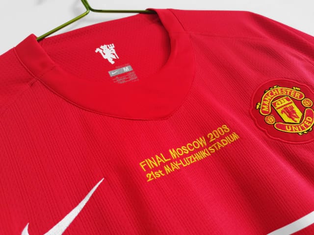 Camisa Manchester United 2007/08 Manga Longa RONALDO 7 UCL