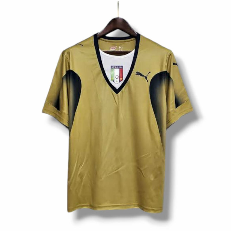 Camisa Retrô Seleção da Itália 2006 - Puma Masculina - Dourada