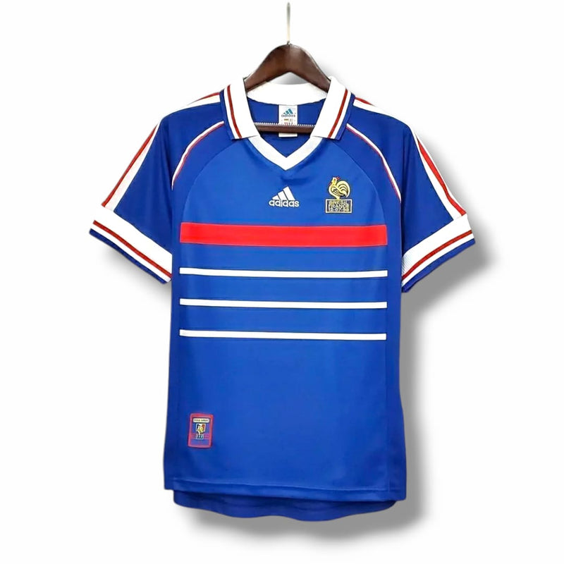 Camisa Retrô Seleção da França I 1998 - Masculina Adidas - Azul