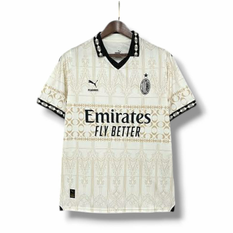 Camisa Ac Milan x Pleasures Torcedor 2024/25 Masculino- Branco