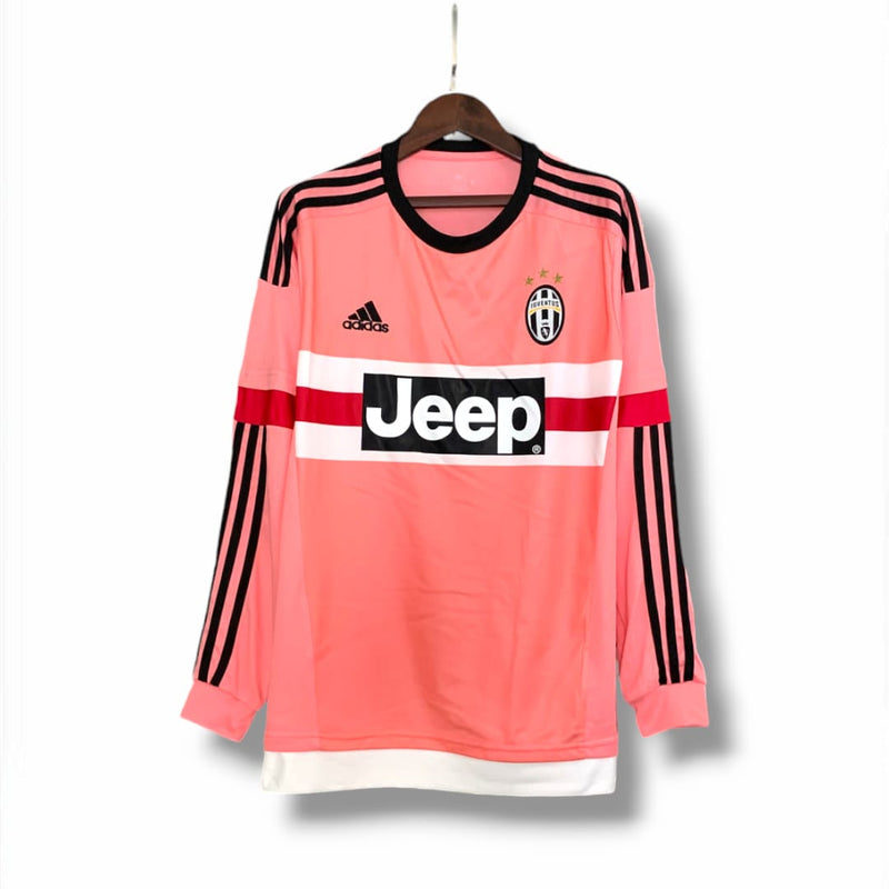 Camisa Juventus 2015/16 Manga Longa Away Retrô
