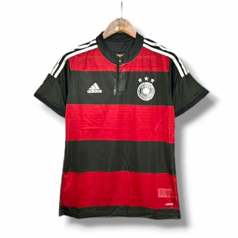 Camisa Retrô Seleção da Alemanha II 2014 - Masculina Adidas - Preta e vermelha