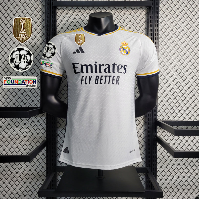 Camisa Real Madrid 23/24 Modelo Jogador + Patches