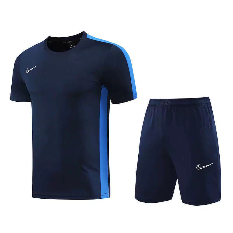 Kit Treino Nike Masculino Camisa e Bermuda Azul Marinho