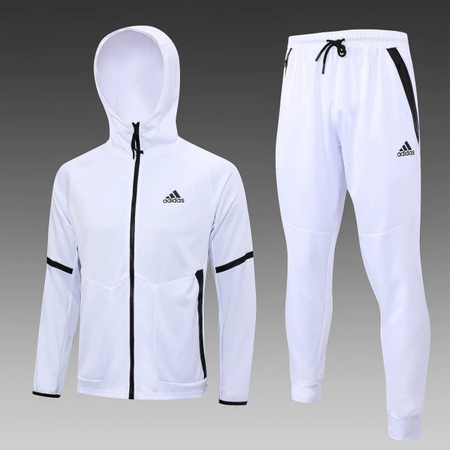 Conjunto de Corta Vento Adidas Branco / 374