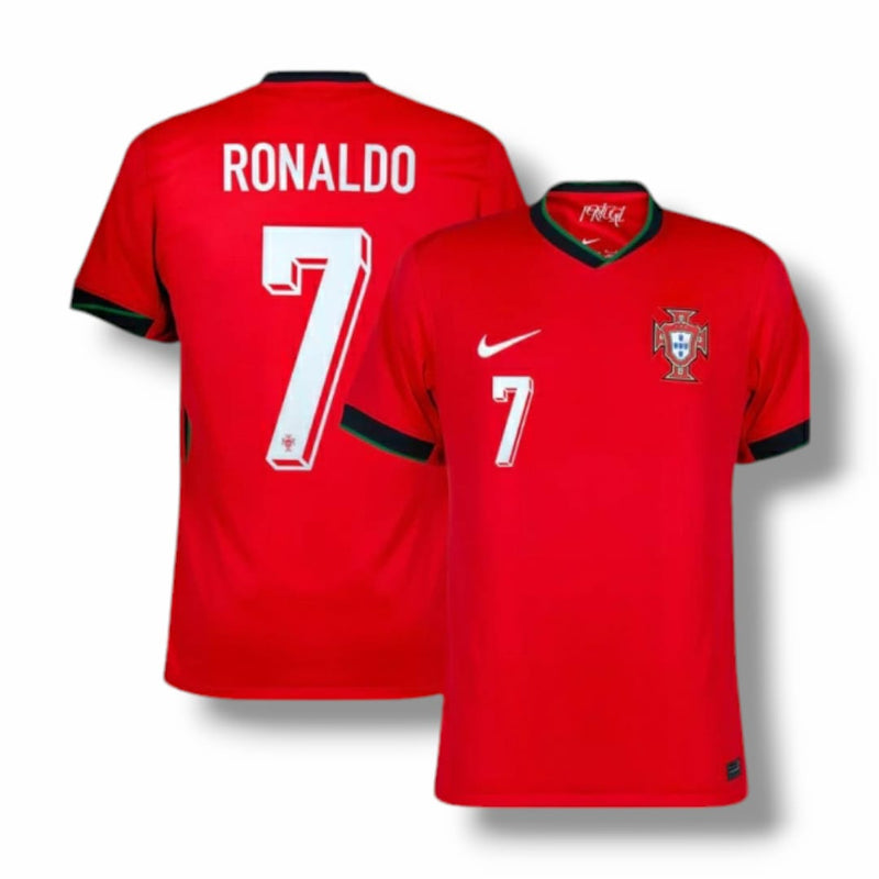 Camisa Portugal EURO 2024 - RONALDO 7 + Patch Eurocopa