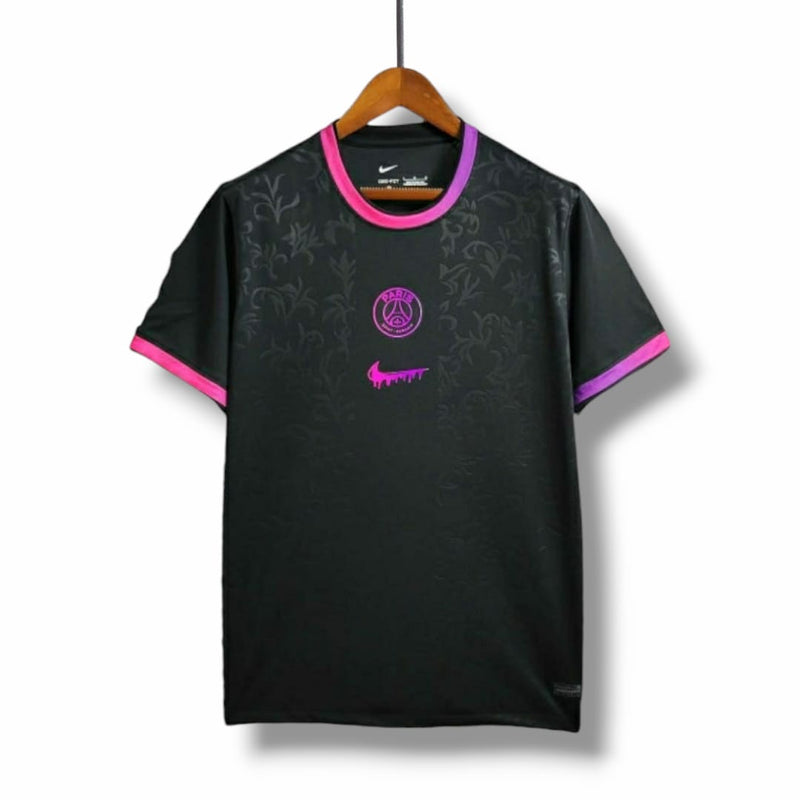 Camisa Paris Saint-Germain Edição especial 2024/25 - Torcedor Nike Masculina - Preto com detalhes em rosa