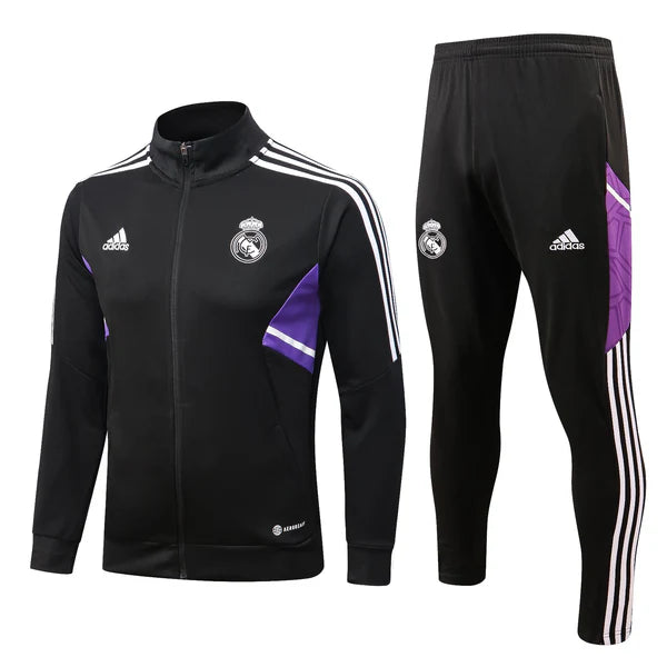 Conjunto de Treino Real Madrid 23/24 Preto / Roxo