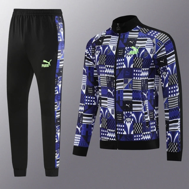 Conjunto de Agasalho Puma Azul e Preto / 734