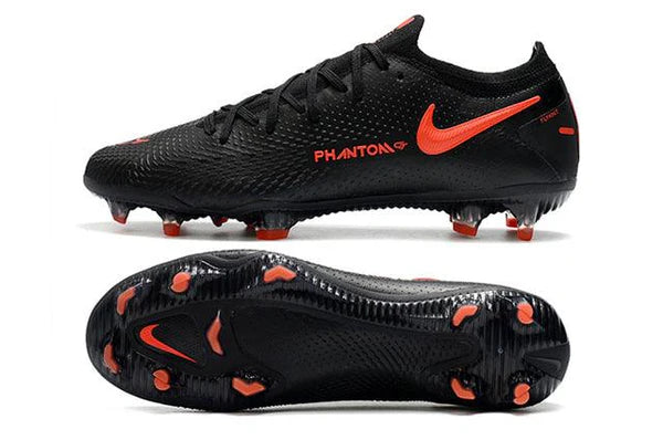 Chuteira Campo Nike Phantom GT Elite FG Black/Red Low