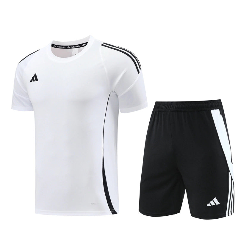 Kit Treino Adidas Climacool Masculino - Bermuda Preta e Camisa Branca