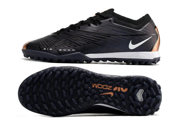 Chuteira Society Nike Air Zoom TF Preto/ Marrom - Low
