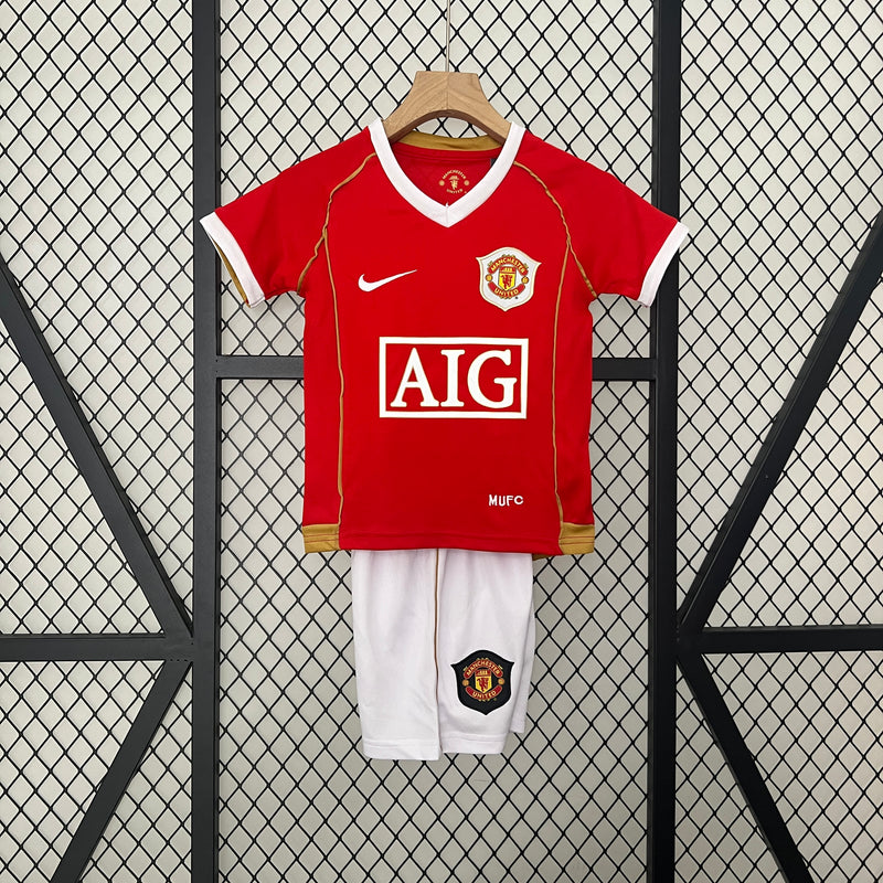 Kit Infantil Manchester United 2006/07 Retrô