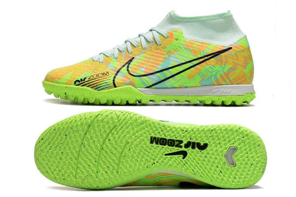 Chuteira Futsal Nike Air Zoom Superfly 9TF - Verde - Cano Alto