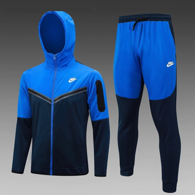 Conjunto de Moletom Nike Sportswear Tech Fleece Azul / 374