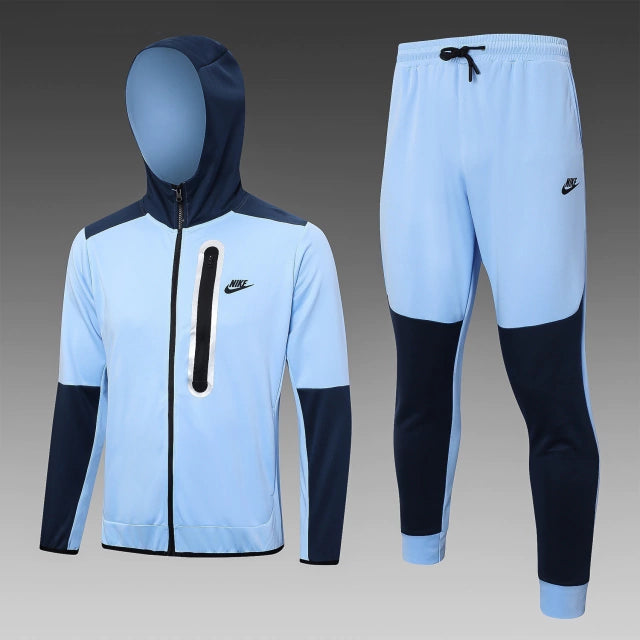 Conjunto de Moletom Nike Sportswear Tech Fleece Azul e Azul Marinho / 374