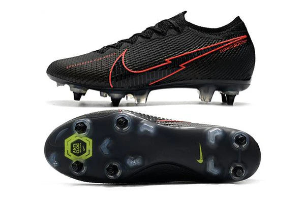 Chuteira Nike Mercurial Vapor 13 Elite SG - PRO Anti Clog Black/Red