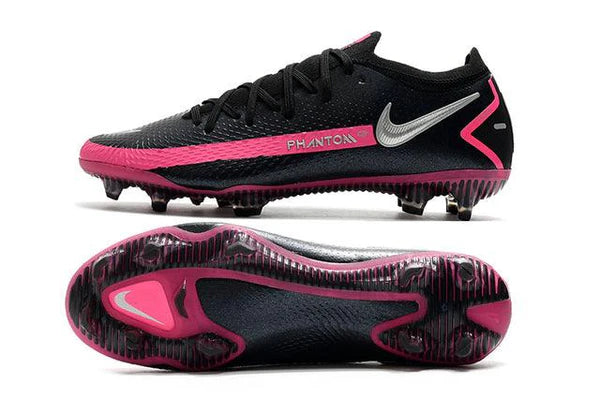 Chuteira Campo Nike Phantom GT Elite FG Black/Pink- Low