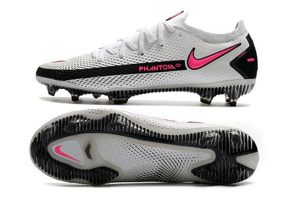 Chuteira Nike Phantom GT Elite FG White/Pink -Low