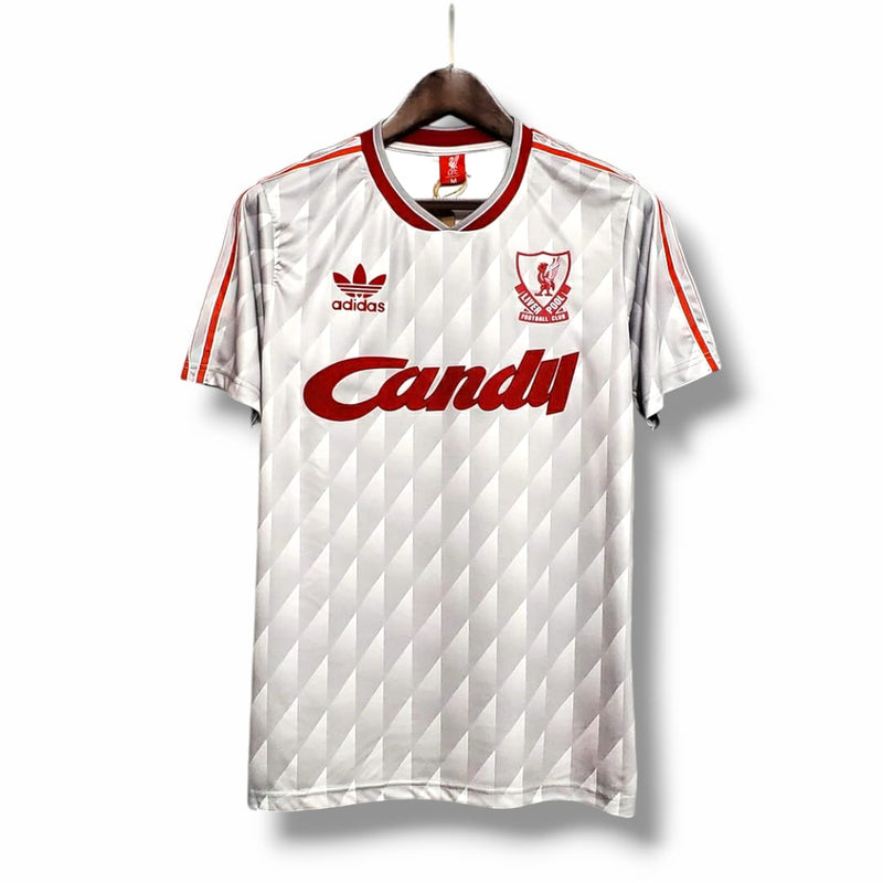 Camisa Retrô Liverpool Away 1989/91 Torcedor Adidas Masculina - Cinza