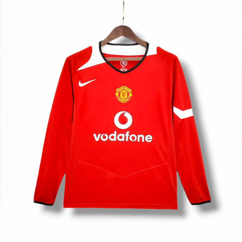Camisa Manchester United 2004/06 Manga Longa