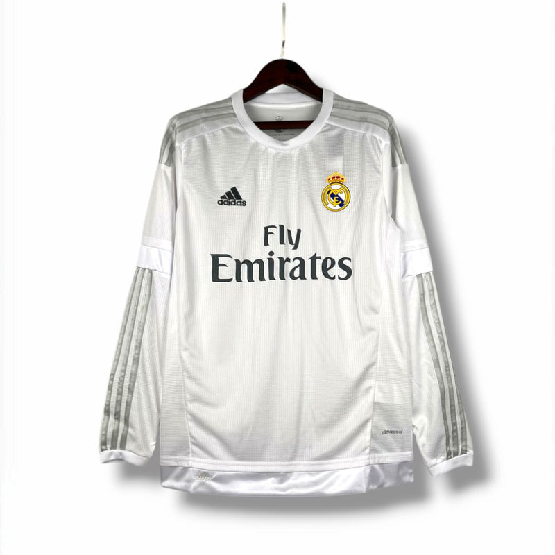 Camisa Real Madrid 2015/16 Manga Longa Retrô