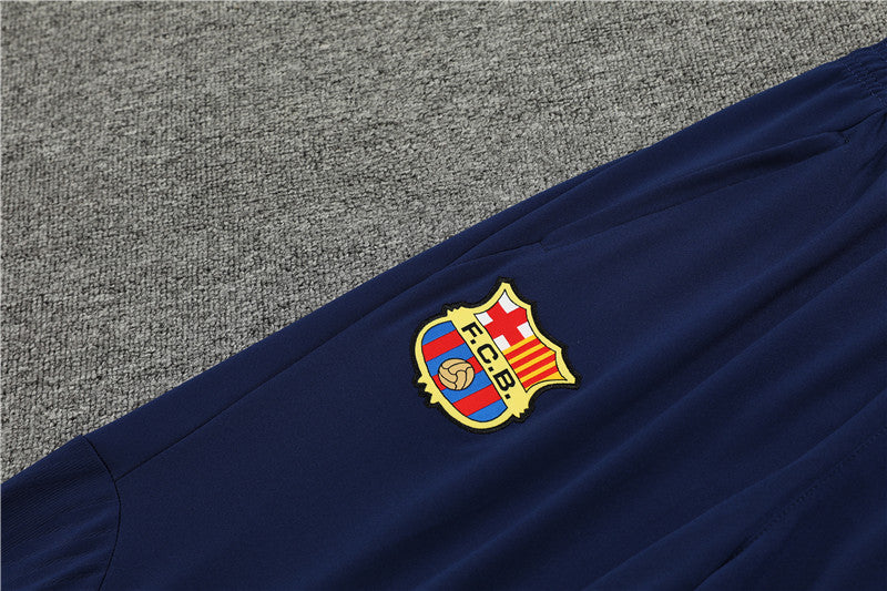 Conjunto de Treino Barcelona 23/24 Azul Marinho