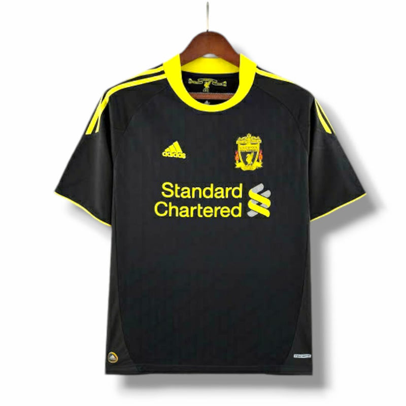 Camisa Retrô Liverpool II 2010/2011 - Masculina Adidas - Preta com detalhes em amarelo