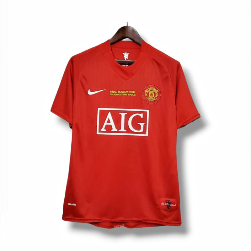 Camisa Retrô Manchester United 2007/08 RONALDO 7 + Patch Champions