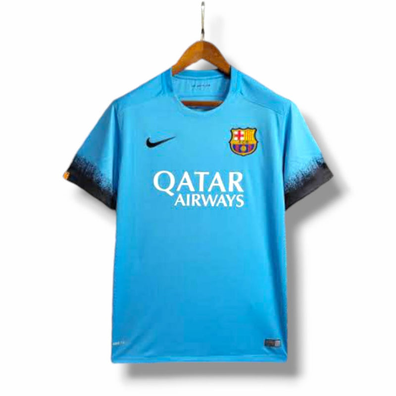 Camisa Retrô Barcelona II 2015/2016 - Masculina Nike - Azul com detalhes em preto