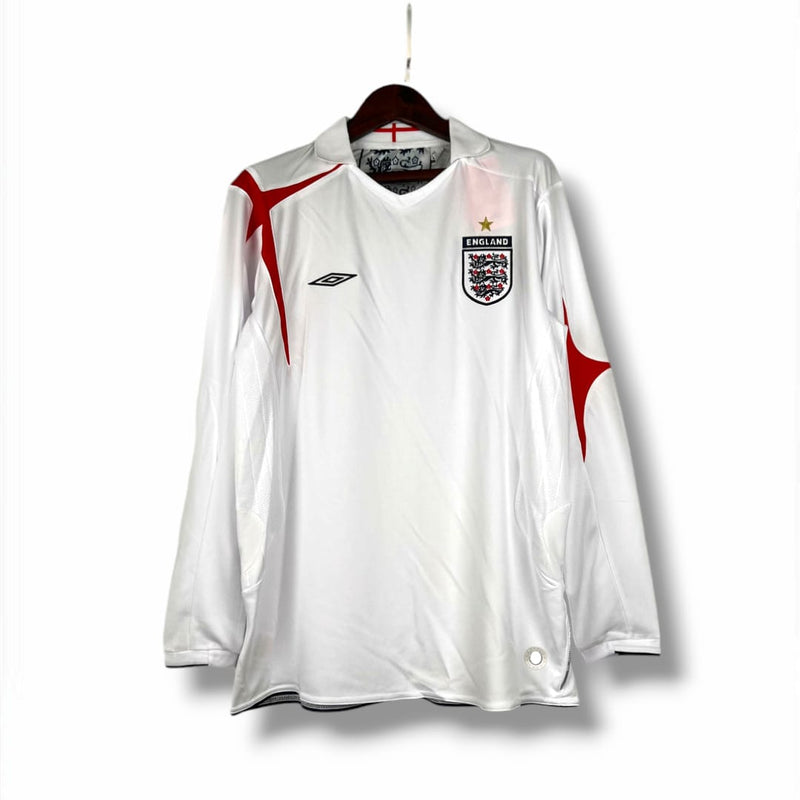 Camisa Inglaterra 2006 Manga Longa