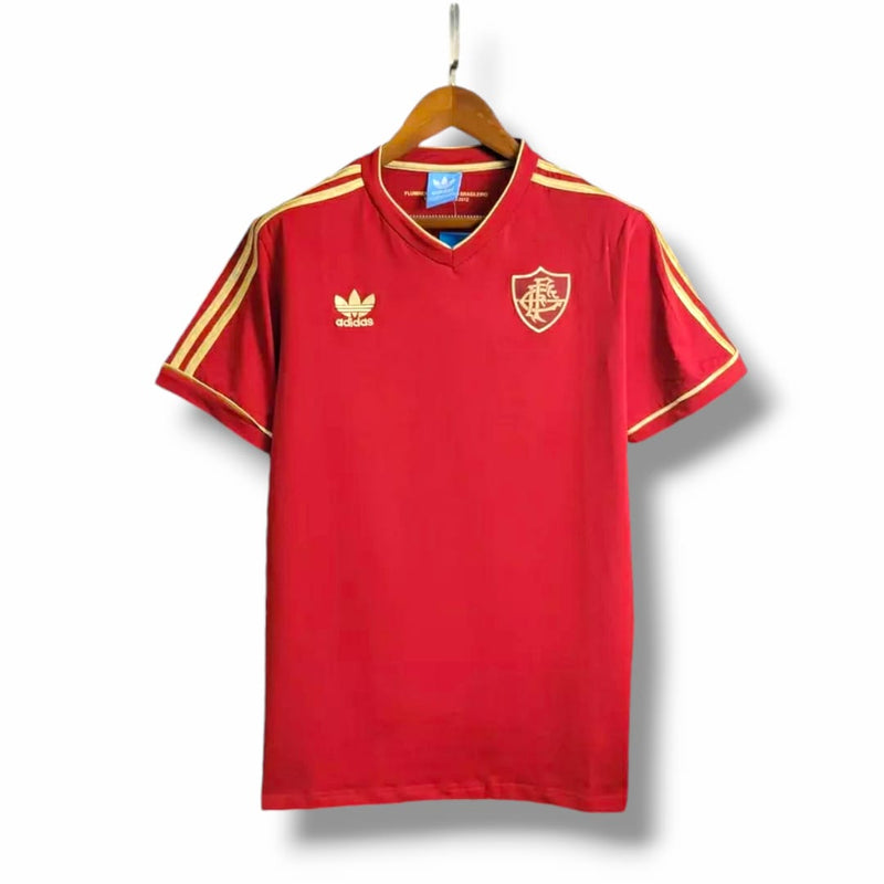 Camisa Retrô Fluminense I 2015/2016 - Masculina Adidas - Vermelha com detalhes em dourado