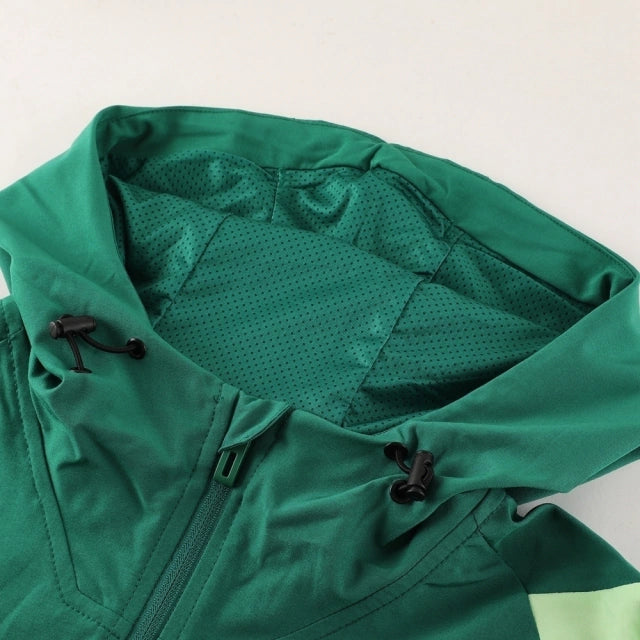 Conjunto de Corta Vento Adidas Verde e Preto / 374
