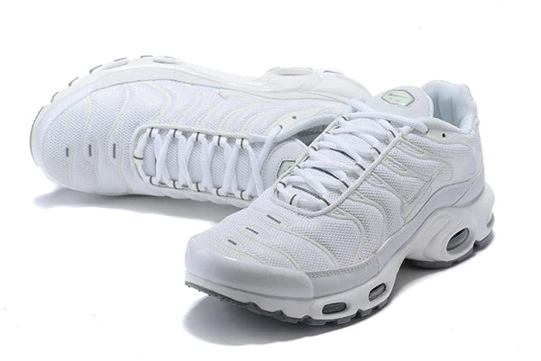 Air Max Plus TN 1 “Triple White” (Sola cinza)
