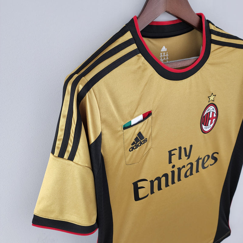 Camisa AC Milan 2013/14 -  Retrô Dourada