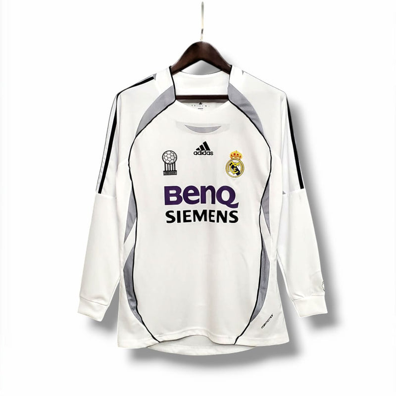 Camisa Real Madrid 2006/07 Manga Longa Home