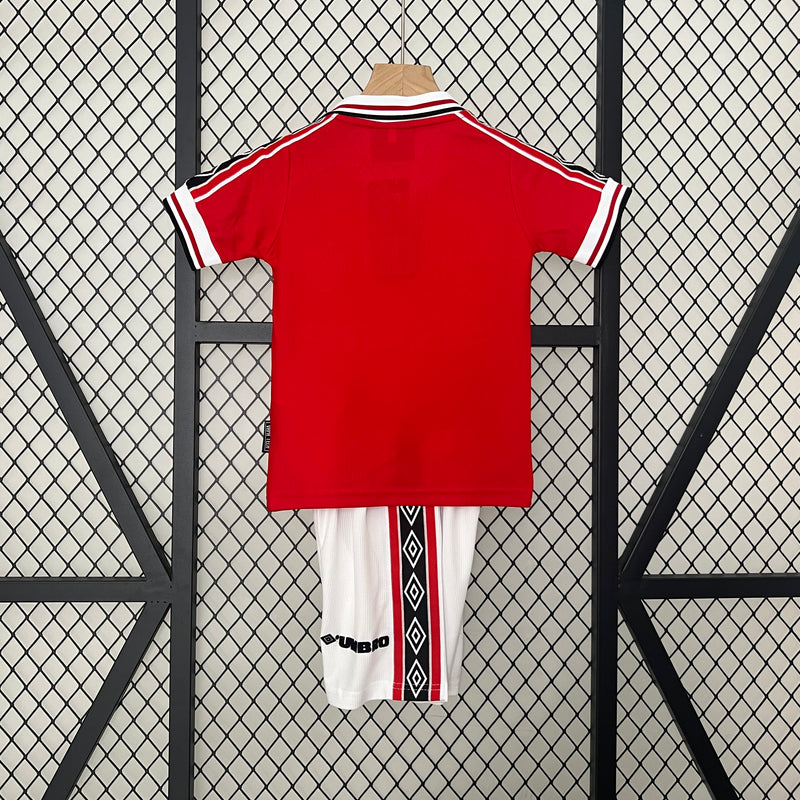 Kit Infantil Manchester United 1998/99 Retrô