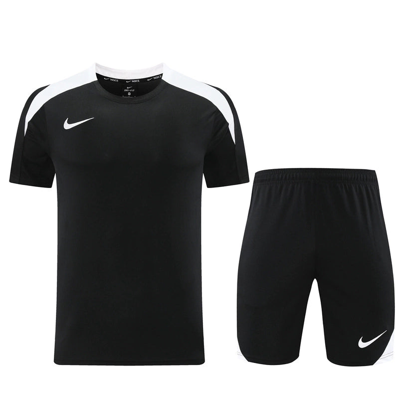 Conjunto Nike Masculino Camisa e Bermuda Preto e Branco