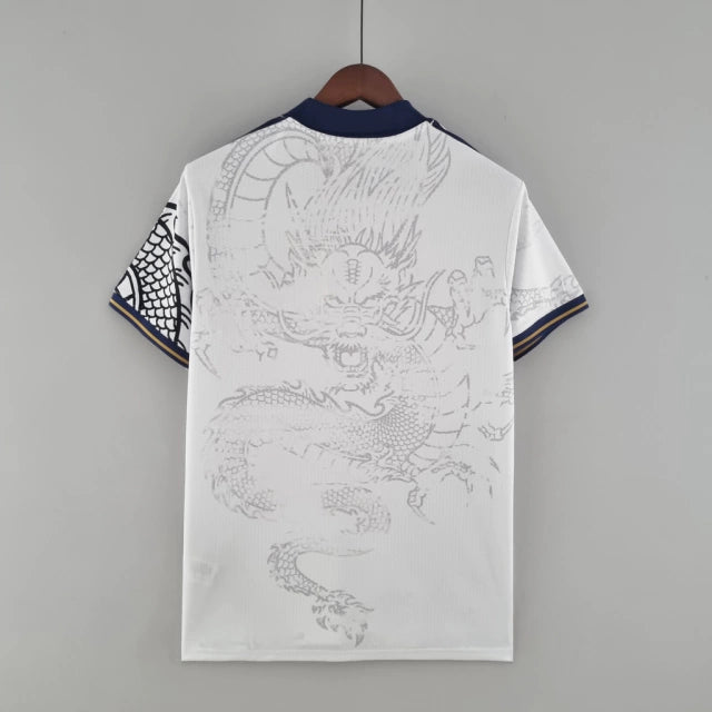 CAMISA REAL MADRID DRAGÃO 2022/23 TORCEDOR-ADIDAS-MASCULINA-BRANCA