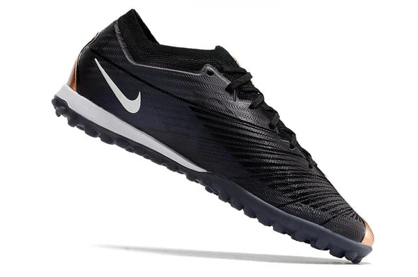 Chuteira Society Nike Air Zoom TF Preto/ Marrom - Low