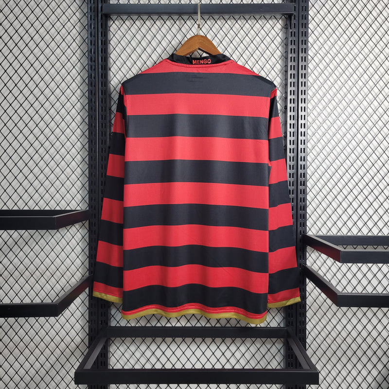 Camisa Flamengo 2009 Manga Longa