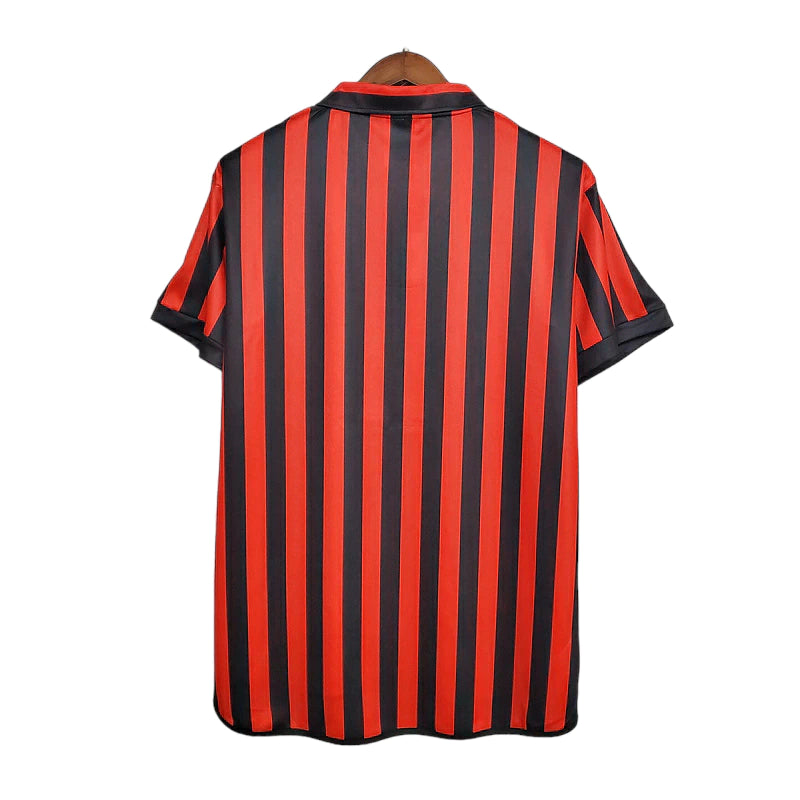 Camisa Retrô AC Milan I 1999/2000 - Masculina Adidas - Vermelha e preta - Centenário